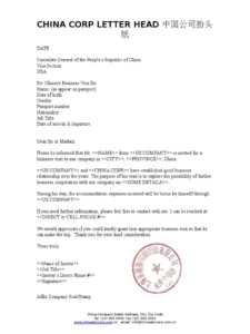 china business visa