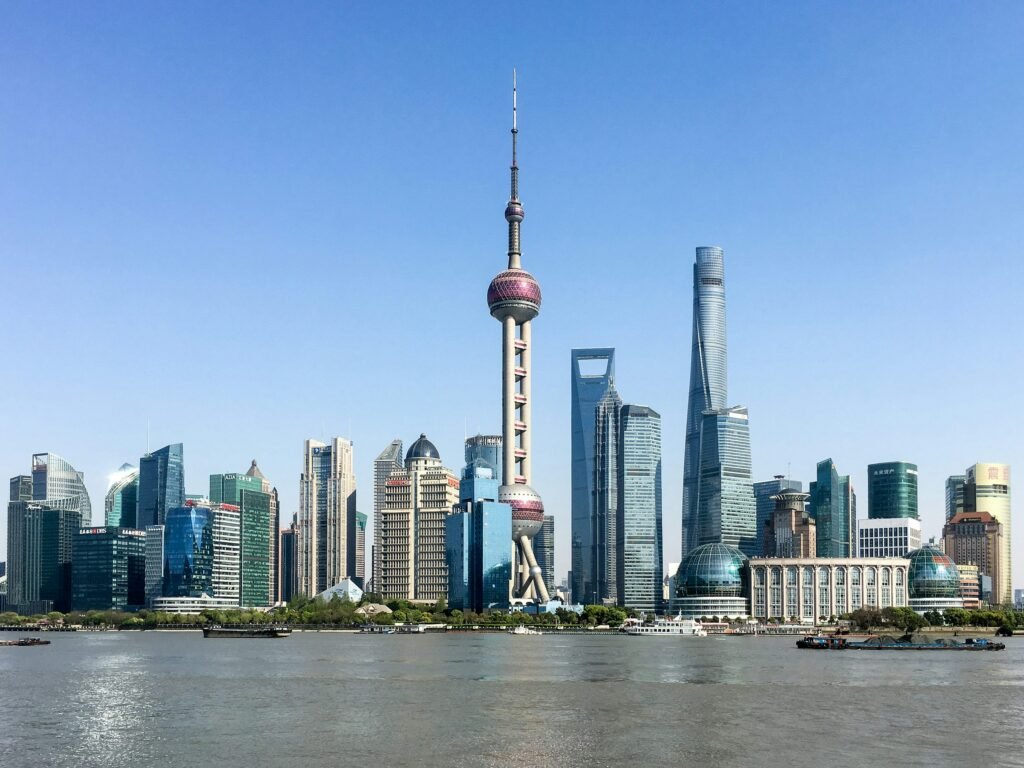 shanghai skyline with mondesource